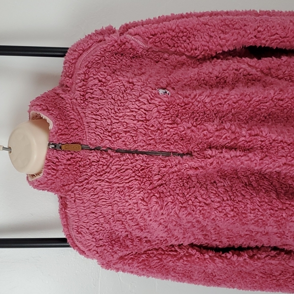 Southern Shirt 1/2 zipper pink Teddy bear sweater size M - Picture 2 of 7